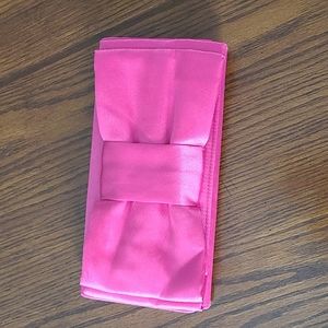 Hot pink clutch